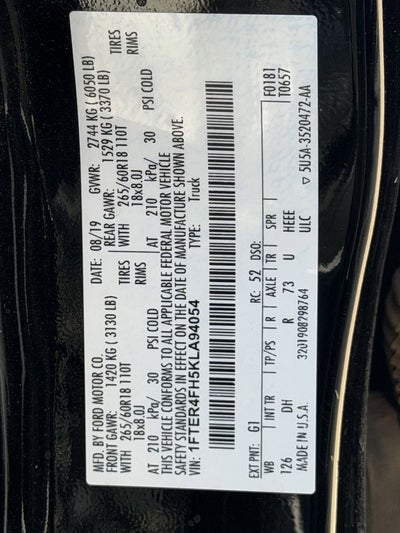 2019 Ford Ranger Lariat