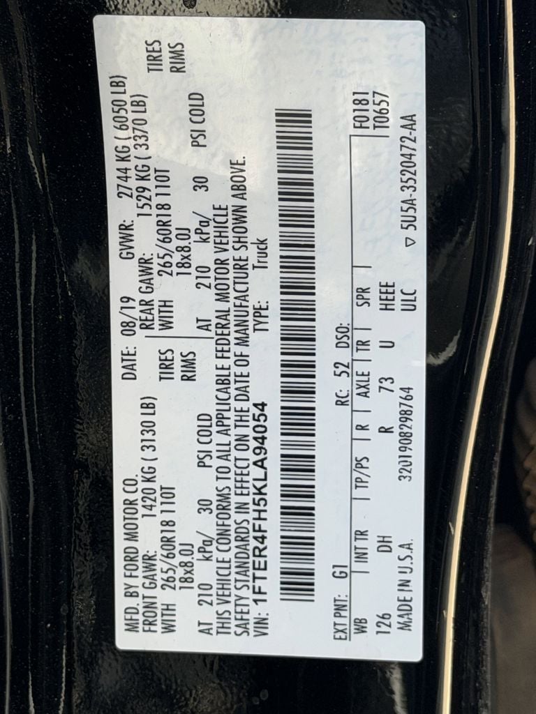 2019 Ford Ranger Lariat