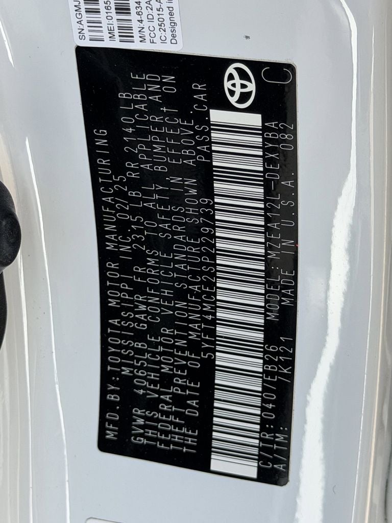 2025 Toyota Corolla XSE