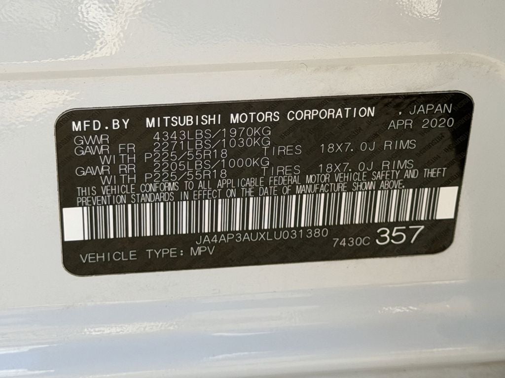 2020 Mitsubishi Outlander Sport 2.0 ES