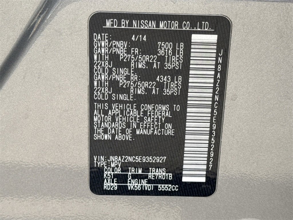 2014 INFINITI QX80 4WD 4dr