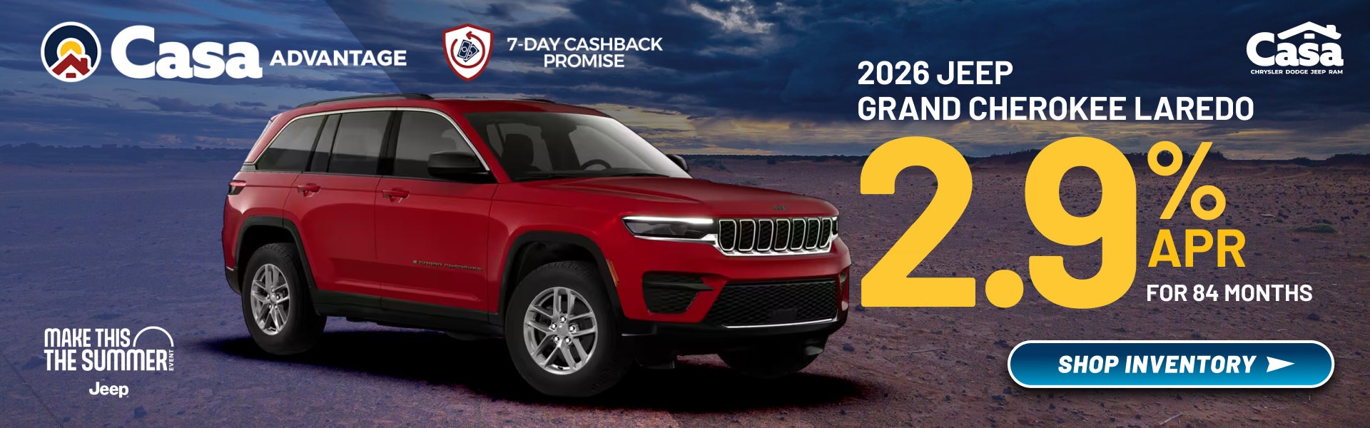 2026 GRAND CHEROKEE LAREDO 4X4