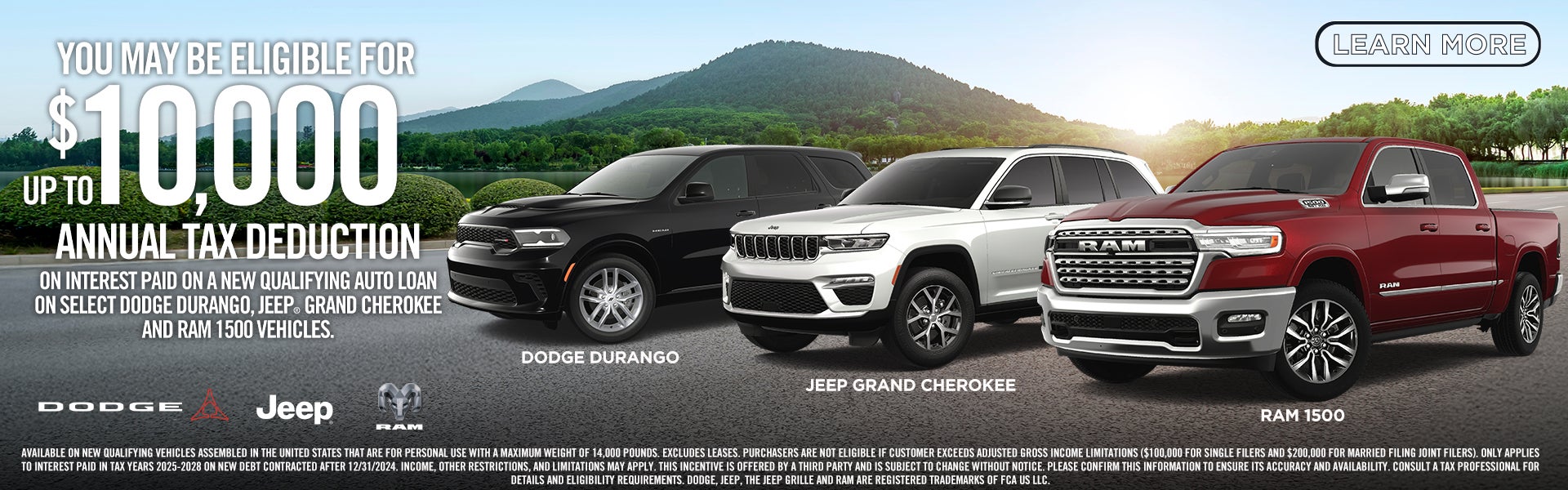 Up to $10000 Annual Tax Deduction 